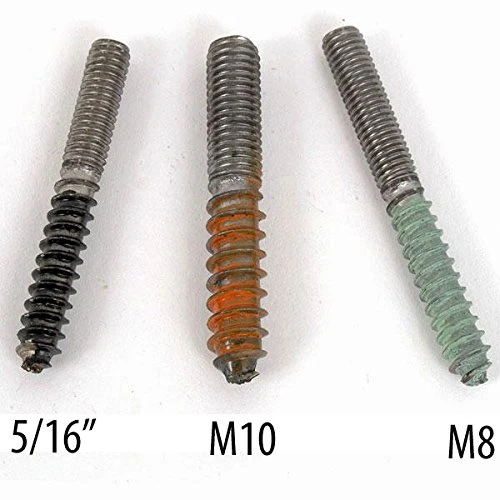 Leg Daddy 4" Dark Finish Square Tapered Pyramid Wooden Sofa Legs, Set Of 4, 5/16" Hanger Bolt - Image 4