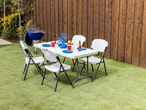 Iceberg - 65513 30" X 60" Folding Table, Platinum, IndestrucTable TOO 500 Series (MADE IN USA) - Image 2