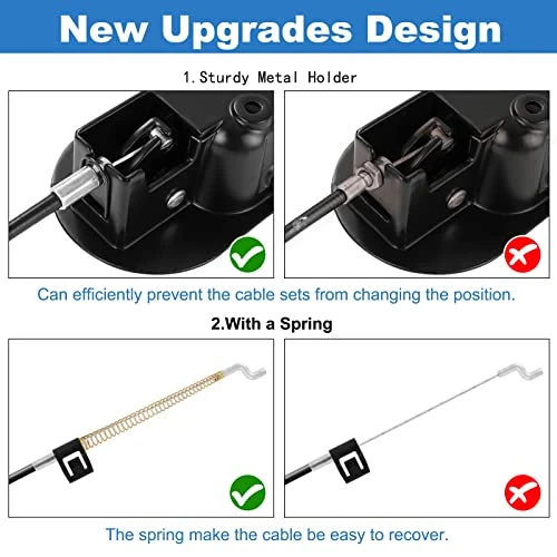 Nonley Recliner Replacement Parts, Heavy-Duty Metal Recliner Handle Replacement With Cable, Durable Recliner Pull Handle Release Fits Most Major Recliner Couch Sofa Chair - Image 5