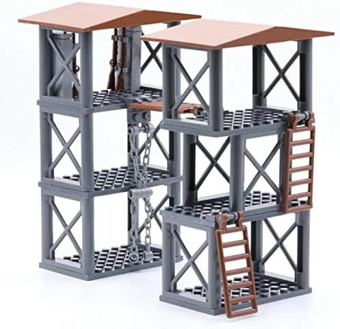 JoySeed Military Guard House Building Set WW2 War Scene Building Blocks Set War Battle Scene Compatible With Lego Architecture House - Image 3