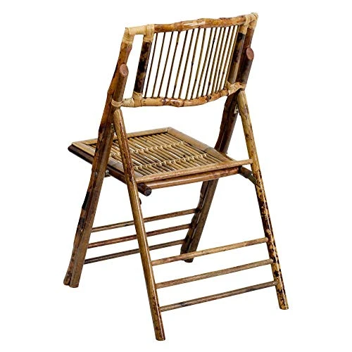 Flash Furniture Bamboo Folding Chairs | Set Of 2 Bamboo Wood Folding Chairs - Image 5