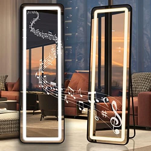 Bonnlo 32"×24" (800×600mm)Bluetooth Mirror,Led Bathroom Mirror Smart Mirror With Bluetooth Speaker, Anti-Fog Bathroom Led Mirror With Memory Touch, Dimmable Espejos Para Baños, Vertically/Horizontally - Image 7