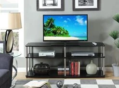 Convenience Concepts Designs2Go 3 Tier 60" TV Stand, Black