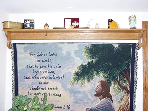 Wall Quilt Rack 59" Blanket Display Holder