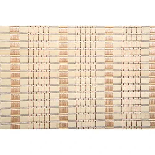 Legacy Decor 3 Panel Natural Color Wood And Bamboo Weave Room Divider - Image 3