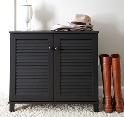 Baxton Studio FP-01LV-Espresso Studio Coolidge Shoe-Storage Cabinet, Espresso 14.5Lx29.625Wx27.5H - Image 2