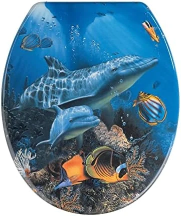 WENKO Toilet Seat Orchid-rustproof Stainless Steel Mounting, 37.5 X 44.5 X 10 Cm, Multicolor - Image 5