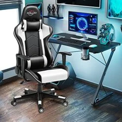 Polar Aurora Gaming Chair Racing Computer Chairs High Back Video Game Chair Adjustable Executive Ergonomic Swivel Gamer Chair