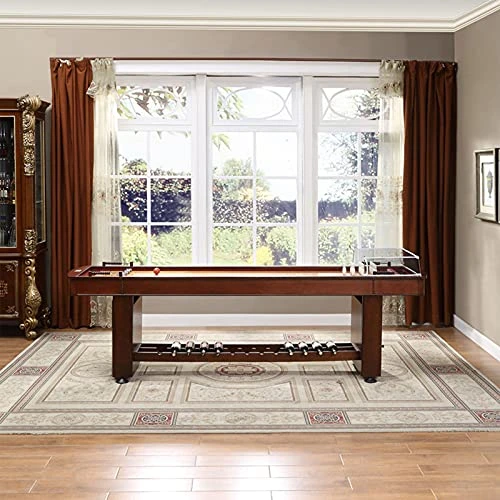 JFF Shuffleboard Table β Luxury Gaming Board With Playing Accessories β Gameroom Furniture β 274Cm Wood Game Table - Image 6