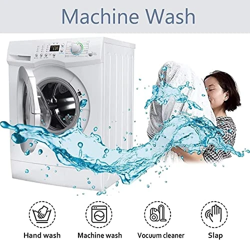 ASxmhGo Bean Bag Chairs, 7ft Giant Bean Bag Cover, Soft Fluffy Fur Bean Bag Chairs For Adults (Cover ONLY, NO Filler) Big Bean Bag Bed Oversized Lazy Bean Bag Couch(Dark Grey) 7FT (180cmx80cm) - Image 3