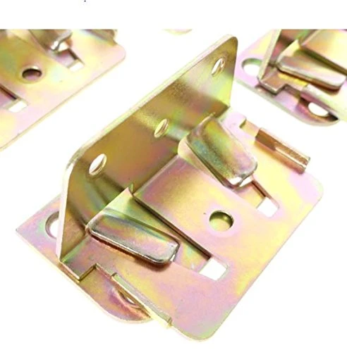 Positive Lock Bed Slat, Interlocking Sectional Sofa, And Furniture Connector Kit, For Wood Bed Frames, 4 Sets, Hardware Included, By Tech Team - Image 3