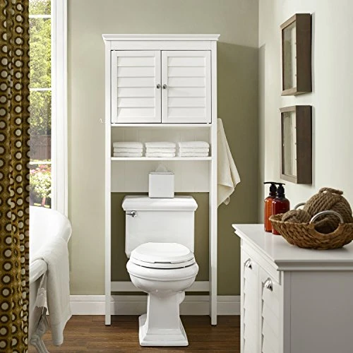 Crosley Furniture Lydia Space Saver Bathroom Cabinet, White - Image 2