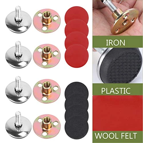 Veemoon Daybed Frame Rockhounding Tools 8 Pcs Self- Adhesive Bedside Support Stabilizer Furniture Stabilizer Bedside Anti- Shake Tool Metal Bedside Fixator Daybed Frame Rockhounding Tools - Image 4