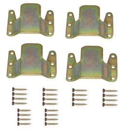 Universal Sectional Sofa Interlocking Sofa Connector Bracket With Hardware- 2 Sets, 4 Piece