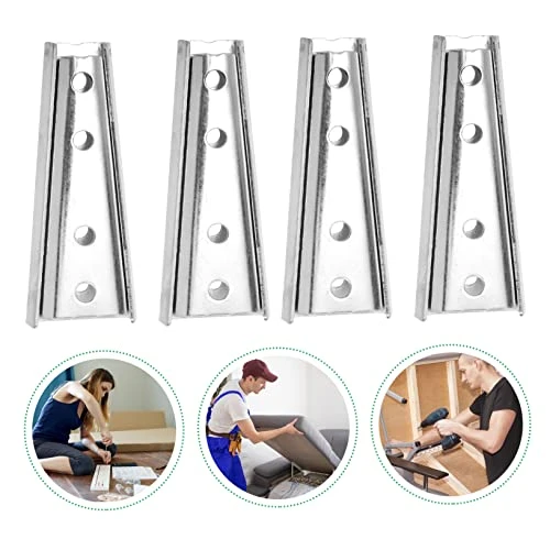 Housoutil 4 Pairs Sofa Latch Sectional Connectors Cone Holder Sofa Connector Sofa Interlock Sofa Interlocking Connector Sofa Couch Interlocking Iron Connector Furniture Interlock Iron Joint - Image 4