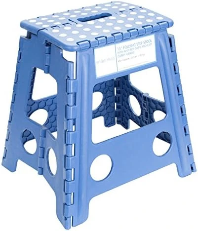 ESSENTIALS 21048 15β Folding Step Stool, Wide Folding Step Stool, Plastic Step Stools For Adults, Garden Step Stool, Foldable High Stool, Blue - Image 6