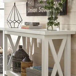 Seaside Lodge White Console Table By Home Styles