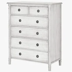 Evolur Julienne 6 Dressers Chest, Antique Grey Mist , 20x40x49 Inch (Pack Of 1)