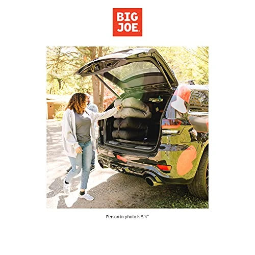 Big Joe Grab & Go 2Pk Travel Bean Bag Chair, Steel Gray SmartMax, 1.5ft - Image 4