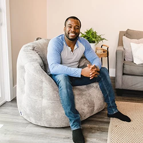 Big Joe Milano Large Bean Bag Chair, Cement Blazer, 3.5ft Big - Image 4