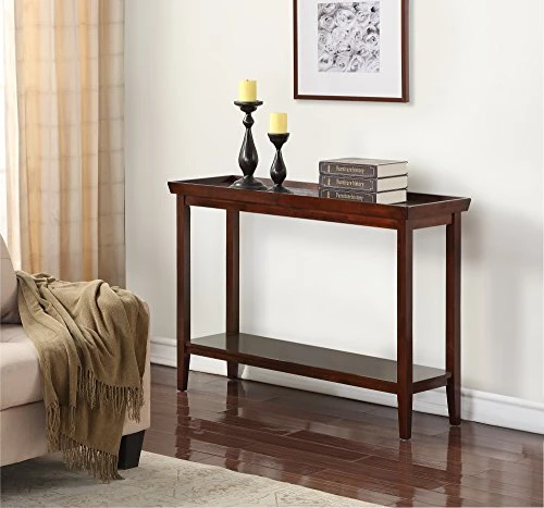 Convenience Concepts Ledgewood Console Table With Shelf, Espresso - Image 2