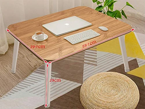 LKBBC Laptop Table For Bed, Bed Tray Tables For Adults And Kids Low Foldable Portable Computer Stand Drawing Reading Studying Floor Table, TV Tray Holder For Couch Sofa - Image 2