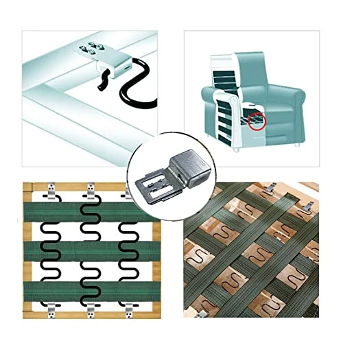 Qinwuwu XXHong Couch Spring Repair Kit Sofa Spring Clips For Sofa Chair Bed Couch Spring Repair Accessories Spring Buckle 20 PCs - Image 3