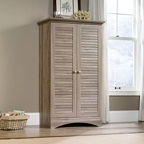 Sauder Harbor View Storage Cabinet, Salt Oak Finish - Image 2