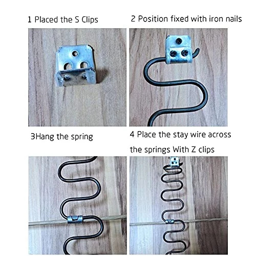 YLM1991 Upholstery Stay Wire For Sofa Furniture Springs, 9 Gauge With 40 Clips (10M/32ft) - Image 3