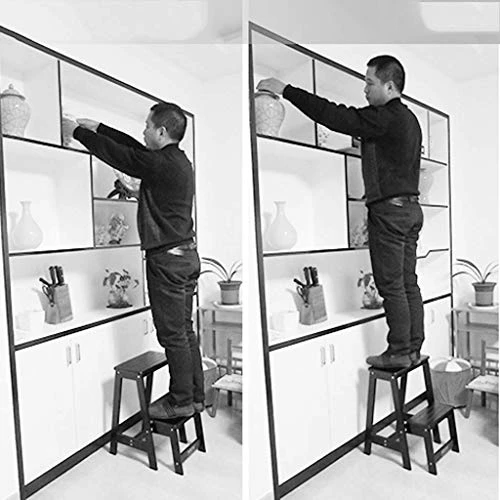 DINGZZ Step Stool-Large Steps Provide Comfort And Security, Folds Flat For Easy Storage Safety - Image 5