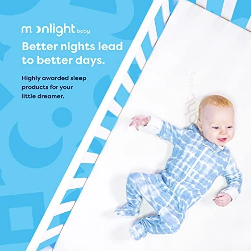 Moonlight Slumber Little Dreamer Crib Mattress - Firm, Dual Sided, Standard Size, Waterproof, 5inches. - Image 2