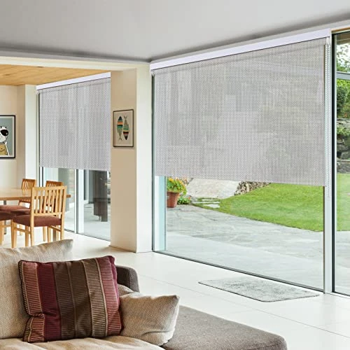 Window Blinds Roller Window Shades, Light Grey Roller Blinds For Windows, Light Filtering Flame Reterdant Waterproof Shades Transparent Sight Roller Shade - Image 4