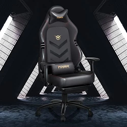 Big And Tall Gaming Chair 350lbs-Racing Style Computer Gamer Chair,Ergonomic Desk Office PC Chair With Wide Seat, Reclining Back, Adjustable Armrest For Adult Teens-Black - Image 6