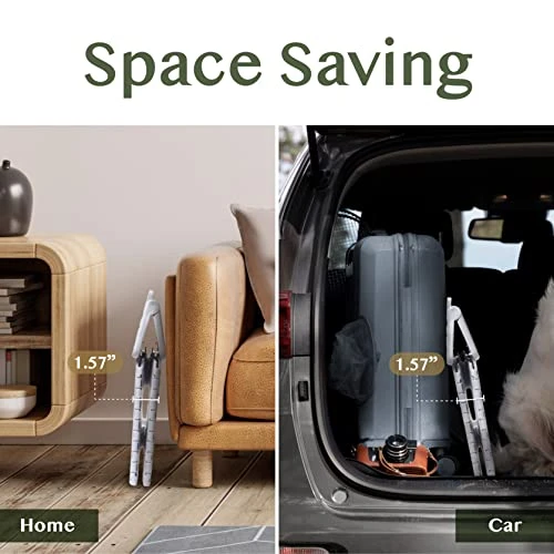 HealSmile Plastic Foldable Step Stool - Carrying Handles, 330lbs Heavy Duty, 11 Inch Collapsible Folding Stool, Adults, Kids, Kitchen, Bathroom - Image 5