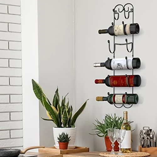 DecoBros Wall Mount Multi-Purpose Towel/Wine/Hat Rack, Bronze - Image 5