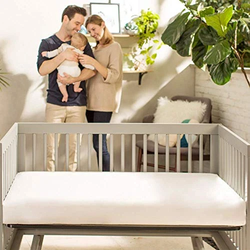 Naturepedic Organic Crib Natural Mattress - Classic Lightweight - Non-Toxic Baby And Toddler Bed - 52" X 28" - Image 5