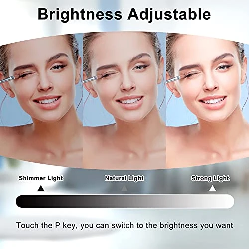 AIKVSXER Large Vanity Mirror With Lights, Hollywood Vanity Mirror, Hollywood Mirror With Lights, 15 Dimmable LED 3 Colors, USB Charging Port, Sturdy Metal Frame Design - Image 3