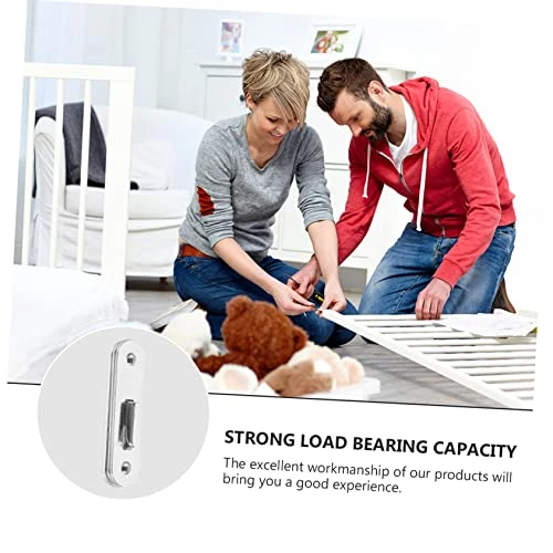 VILLCASE Bed Frame Bed Frame 4pcs Plates Hardware Wooden Bracket Wood Connecting Round Fitting For Duty Bed Fasteners Metal Fittings Beds Hook Heavy Rail Hooks Frame Bed Frames Bed Frames - Image 4