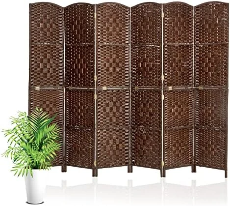 PioneerWorks Folding Privacy Screen - 6ft Tall With Diamond Weave Fiber, 4 Panels, Freestanding, Portable And Stylish. Perfect For Home, Office, Bedroom, And Dorm - Image 7