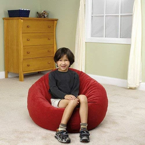 Gold Medal Bean Bags Gold Medal Microsuede Bean Bag, Medium, Cardinal Red - Image 2