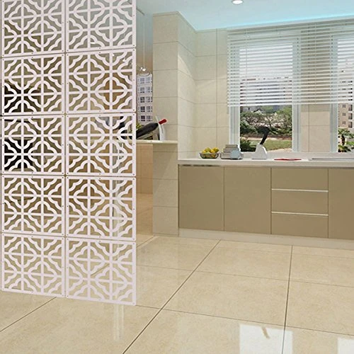 Hanging Room Divider - 10Pieces Wood-Plastic Hanging Screen Panel Room Home Hotel Safety Partition