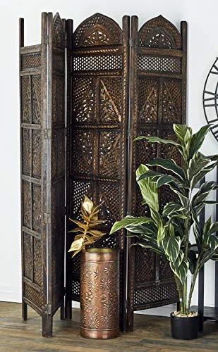 Deco 79 Wood 4 Panel Screen Ultimate In Screen Category