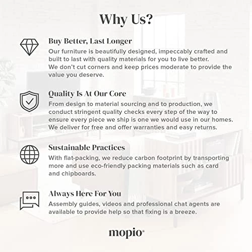 Mopio Ensley Coffee Table, Mid Century Modern Coffee Table With Storage, Rectangle Living Room Tables, Center Table (Coffee Table + 59" TV Stand, Walnut) - Image 4