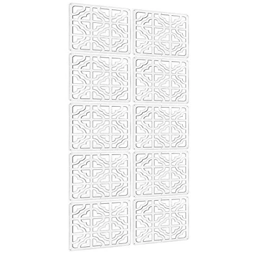 Hanging Room Divider - 10Pieces Wood-Plastic Hanging Screen Panel Room Home Hotel Safety Partition - Image 2