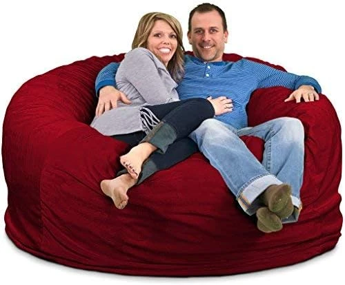 ULTIMATE SACK 6000 (6 Ft.) Bean Bag Chair Cover In Multiple Colors: Cover ONLY. (6000, Cloud Suede) - Image 7