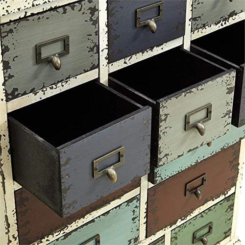 Powell Company 990-333 Parcel 13-Drawer Cabinet Distressed White, 13.75 X 23.8 X 31.88 - Image 5