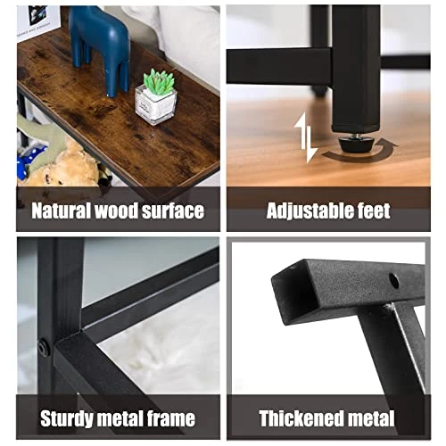 FlyinAir Console Talbe 37.6" Sofa Table For Living Room Console Tables For Entryway Narrow Hallway Table Entry Table Sofa Tables Narrow Long Plant Table Rustic Foyer Tables - Image 6
