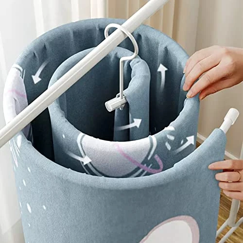 Spiral Hanger Home Balcony Rotating Hanger Quilt Cover Bed Sheet Quilt Cover Special Coat Hanger ( Color : White , Size : One ) - Image 3