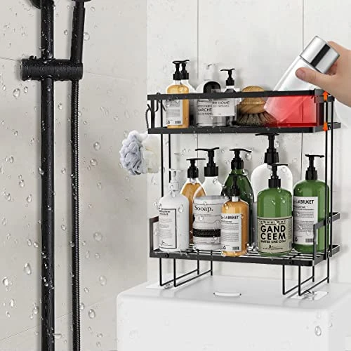 Vikiciy Over The Toilet Storage, 2-Tier Bathroom Organizer Shelves, Extended Edition Toilet Rack, Upgrade Version (2022) - Image 3