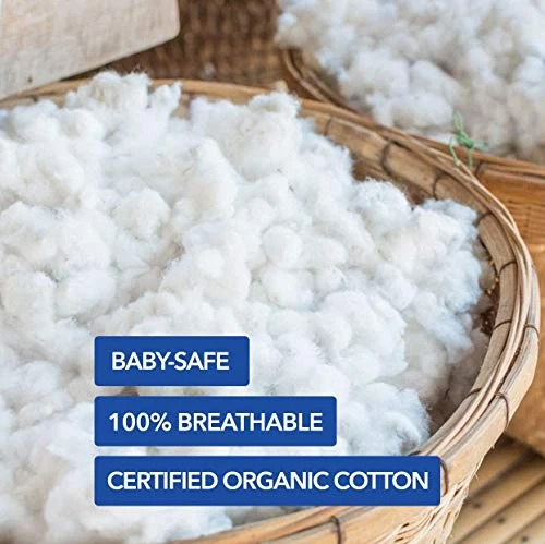 ORGANICDREAM Cool Gel 5" Mini Crib And Toddler Mattress 2-Stage I 100% Breathable & Hypoallergenic - GREENGUARD I Extra Firm Infant Side And Plush Toddler Side (38x24x5) - Image 3